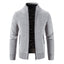 Men's Jacket Knitwear Autumn And Winter Fleece Lined Padded Warm Keeping Cardigan