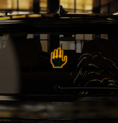 Lumières de doigt de voiture clignotantes, voyant d'avertissement de geste LED