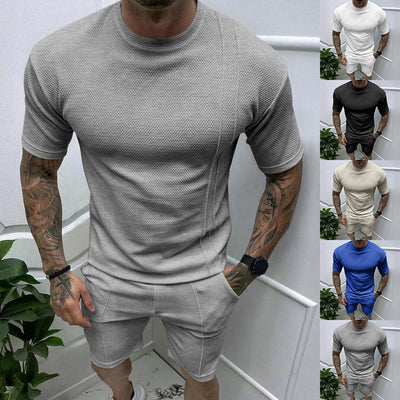 Round Neck Short Sleeve Shorts Suit Sports And Leisure