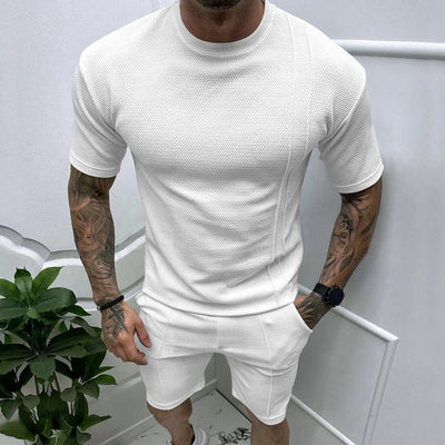Round Neck Short Sleeve Shorts Suit Sports And Leisure