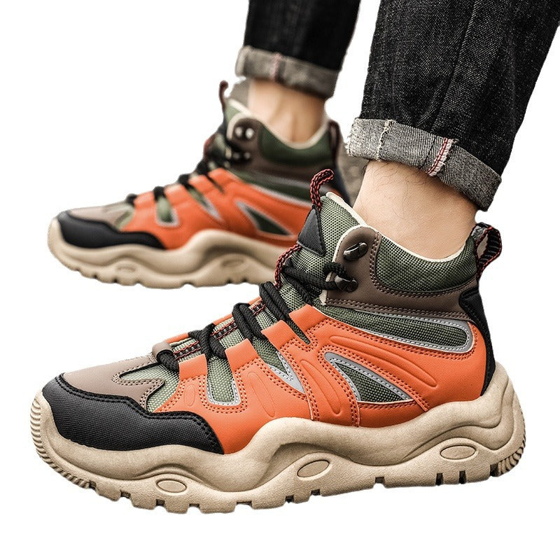 Men's Shoes Autumn High-top Men's Sports Leisure Youth Running Daddy Tide Shoes